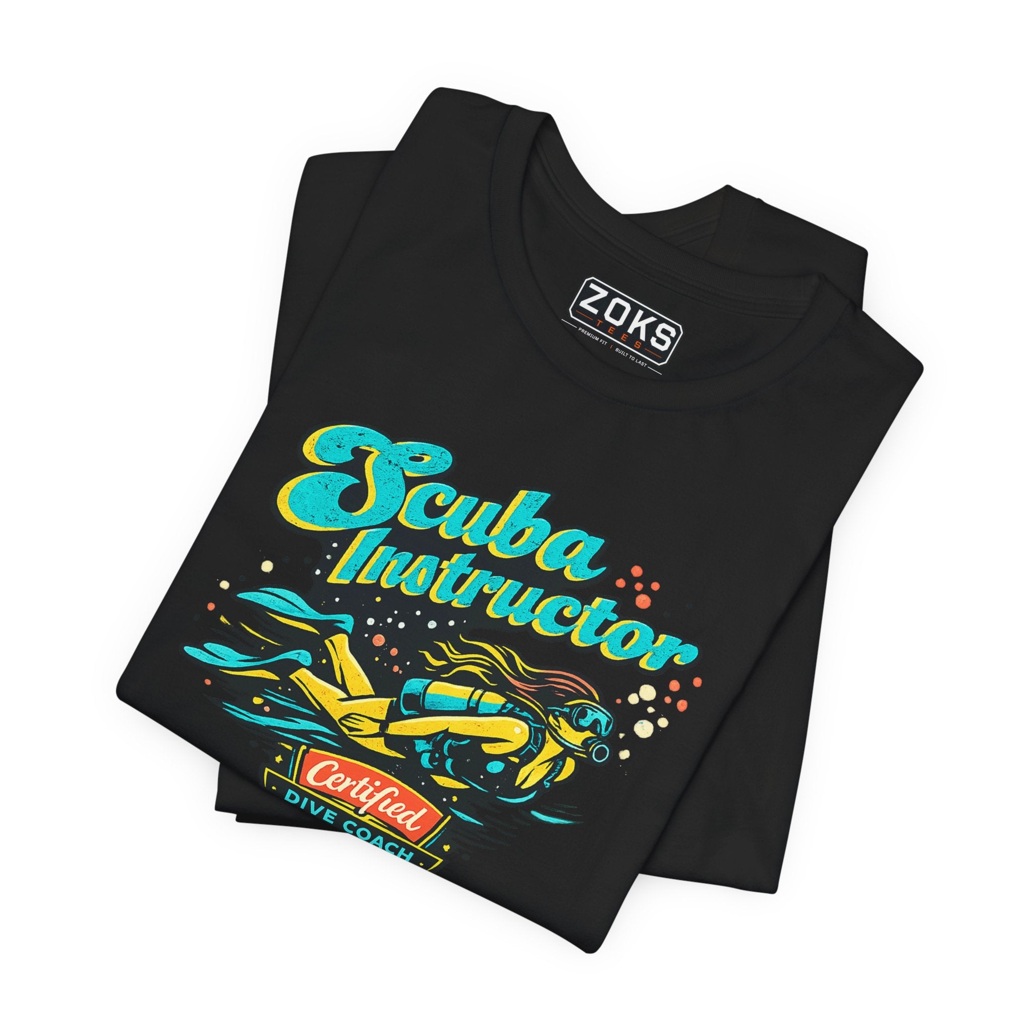 Scuba Instructor Dive Coach T‑Shirt — Retro Diving Tee for Scuba Lovers
