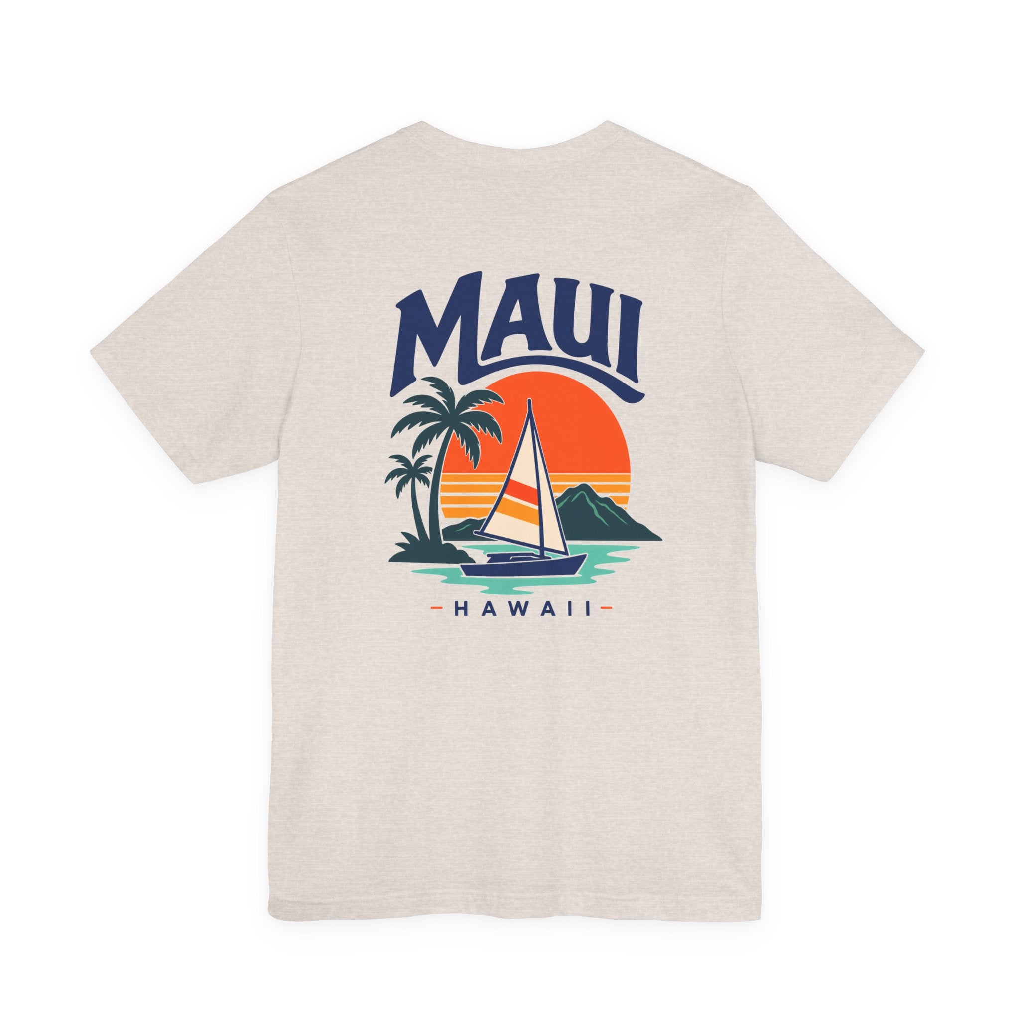 Maui Sail Sunset T-Shirt — Hawaii Palm Beach Vacation Tee