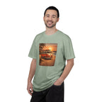 Vintage VW Bus Sunset T-Shirt — Retro Surf Camper Tee
