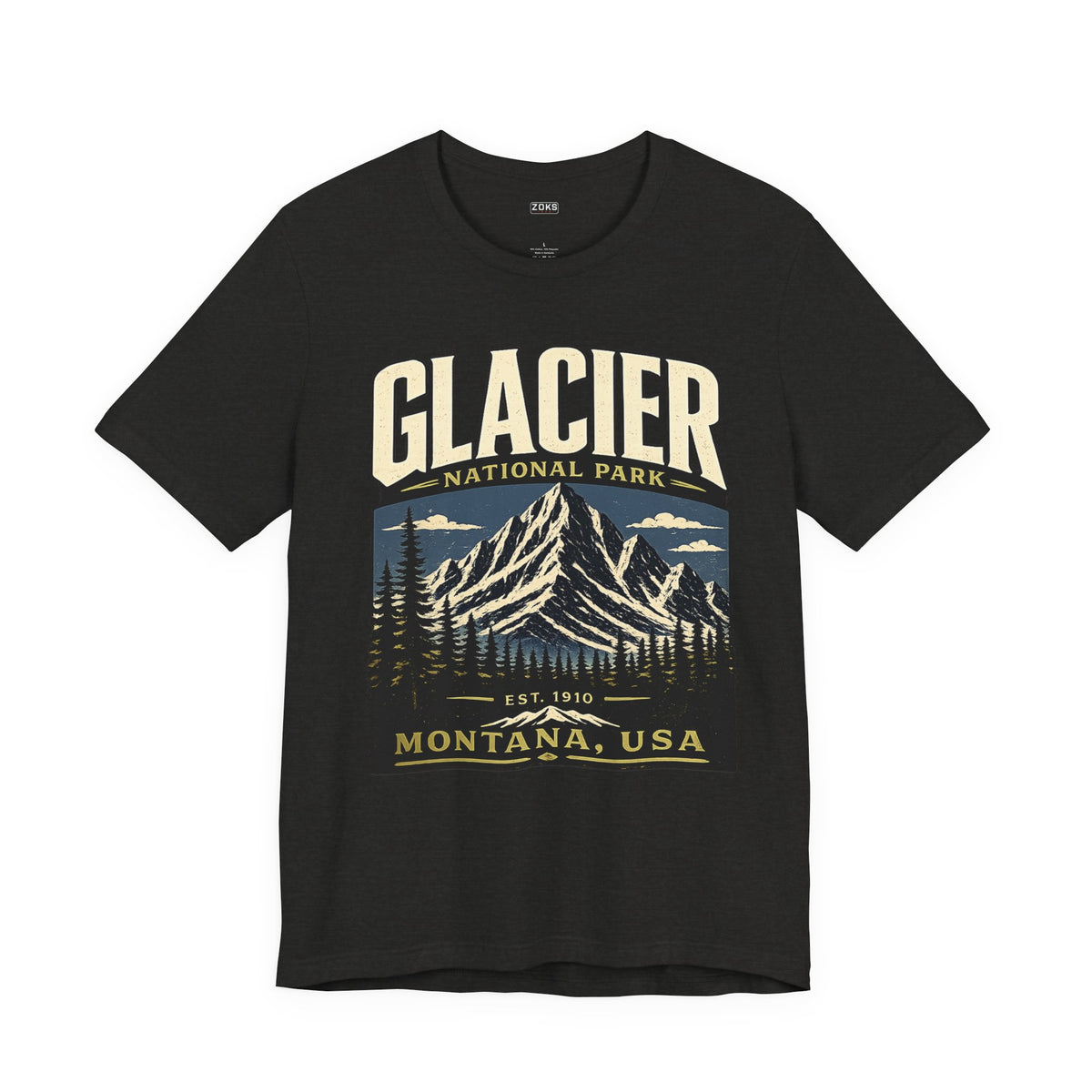Glacier National Park Vintage Montana Mountain T-Shirt