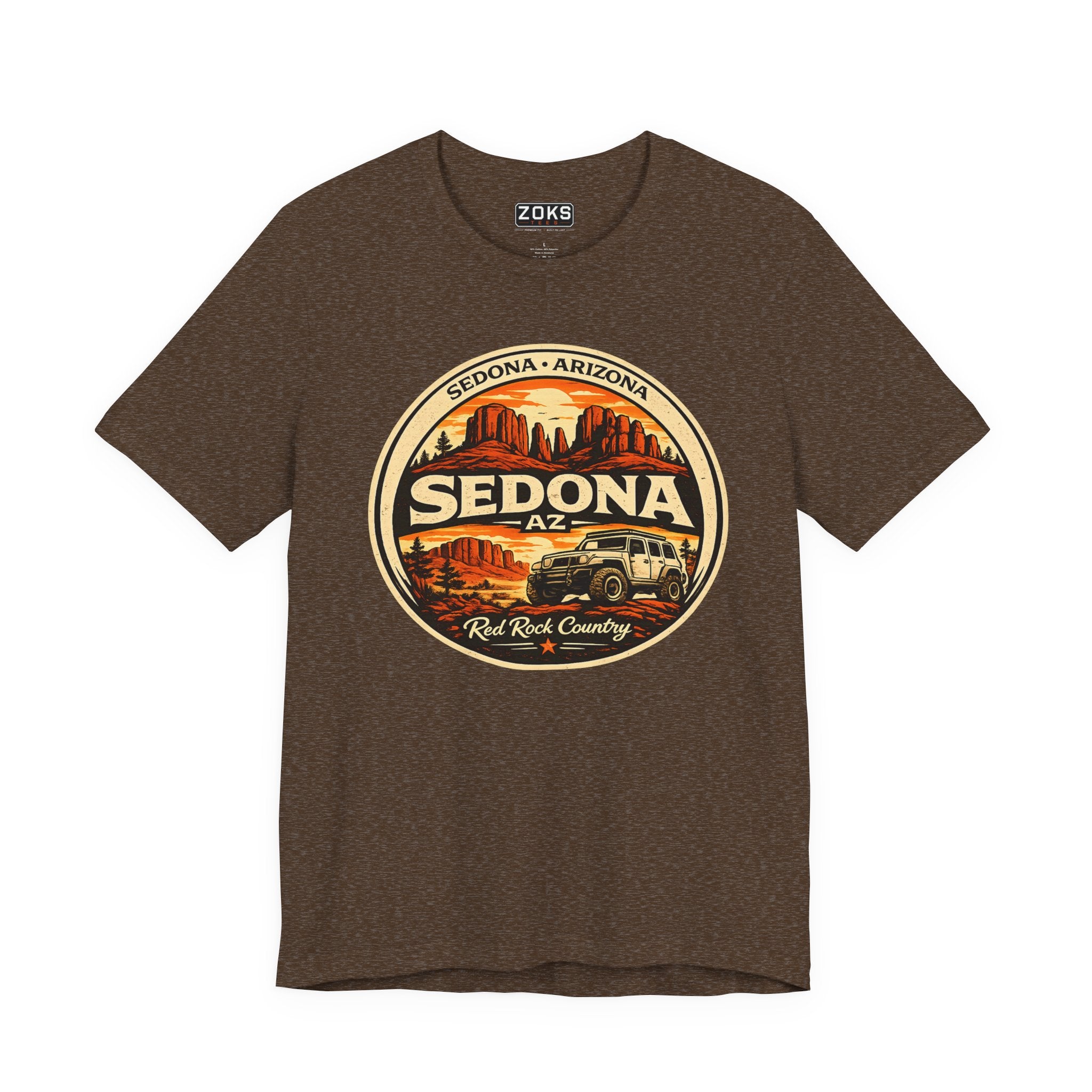 Sedona AZ Vintage Jeep T-Shirt — Red Rock Country Souvenir Tee