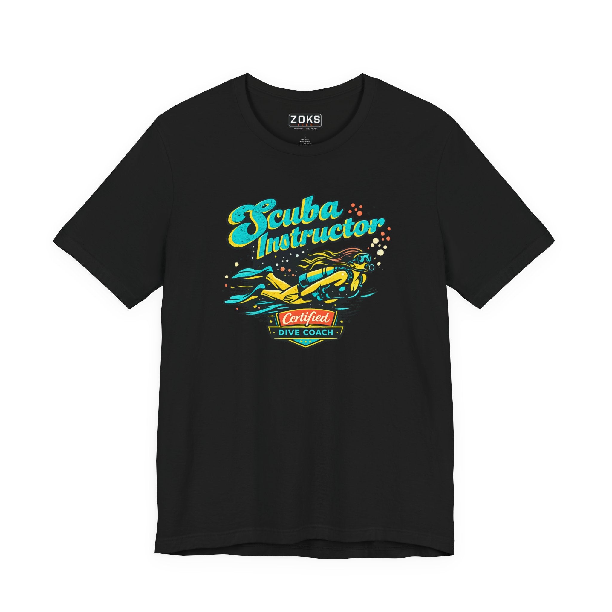 Scuba Instructor Dive Coach T‑Shirt — Retro Diving Tee for Scuba Lovers