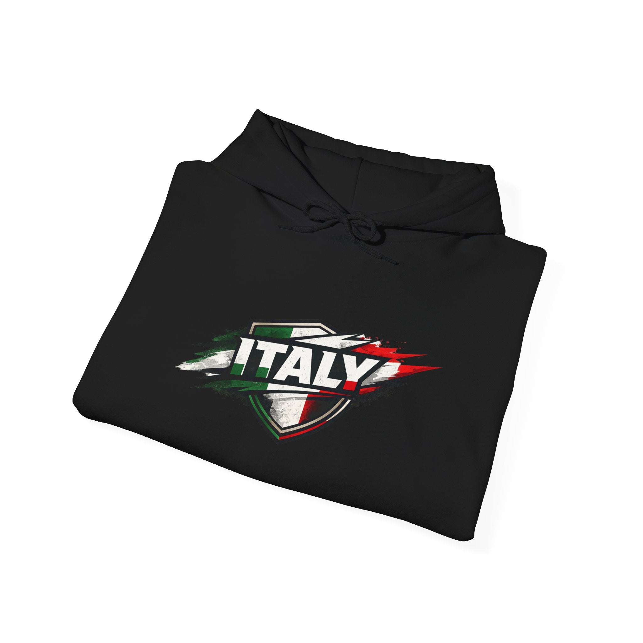 Italy Shield Hoodie — Italian Flag Racing Graphic Pullover