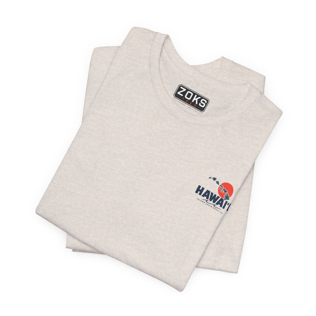 Hawai‘i Island Chain Supply Co. T-Shirt – Vintage Surf Map Graphic