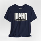 Idaho 'Stay Wild' Mountain State T-Shirt — Outdoor Adventure Tee