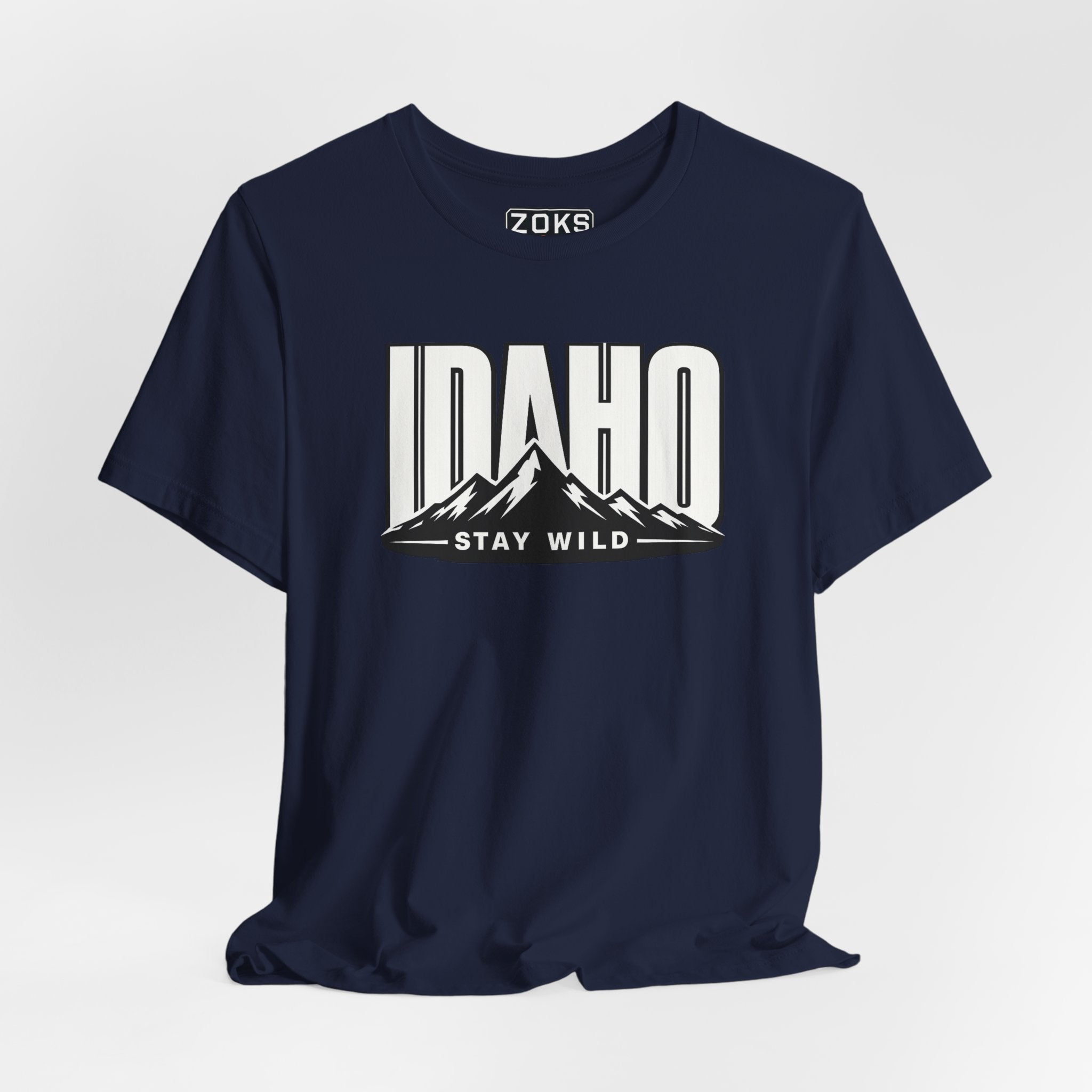 Idaho 'Stay Wild' Mountain State T-Shirt — Outdoor Adventure Tee
