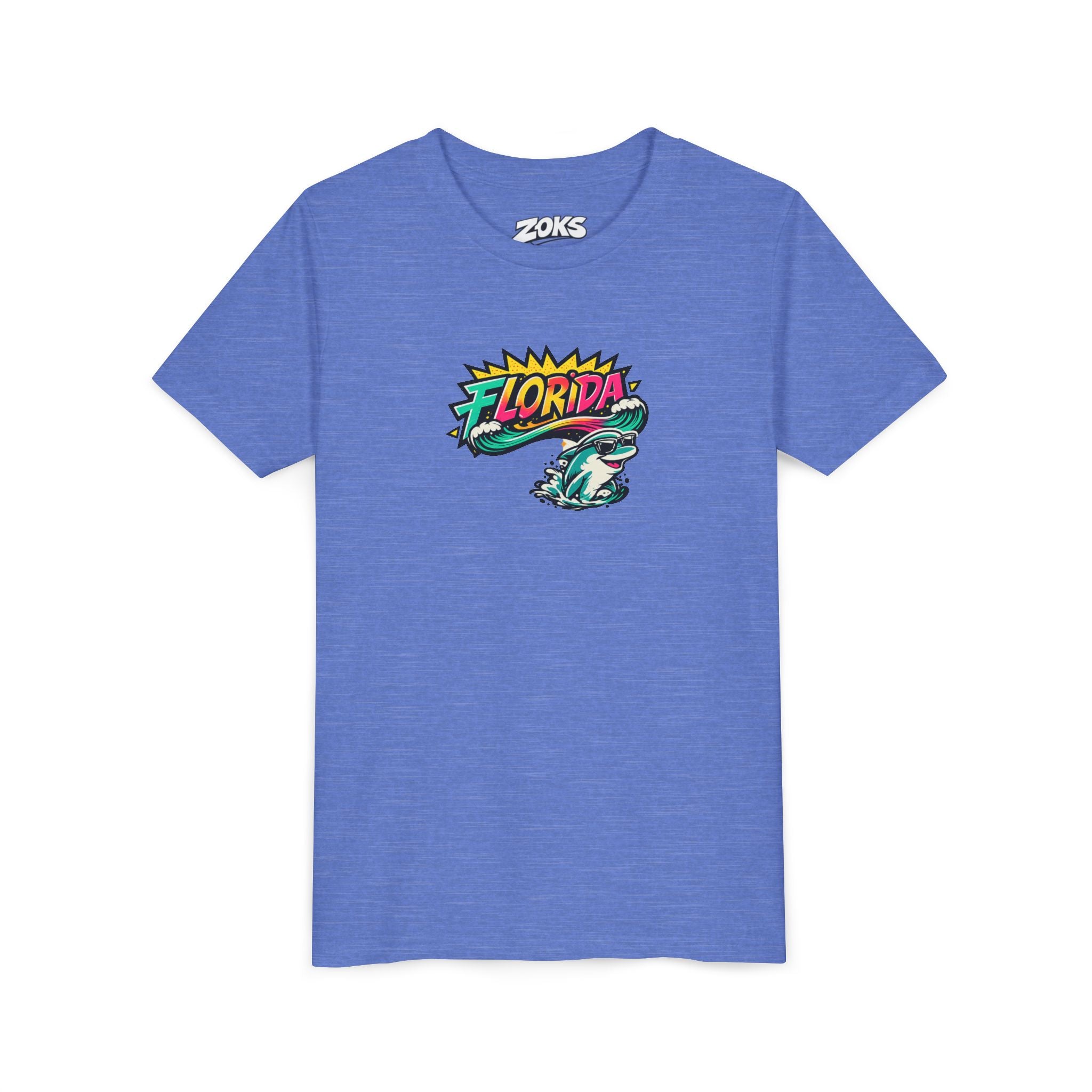 Florida Shark Surf Youth Tee - Kids' Beach Graphic T-Shirt