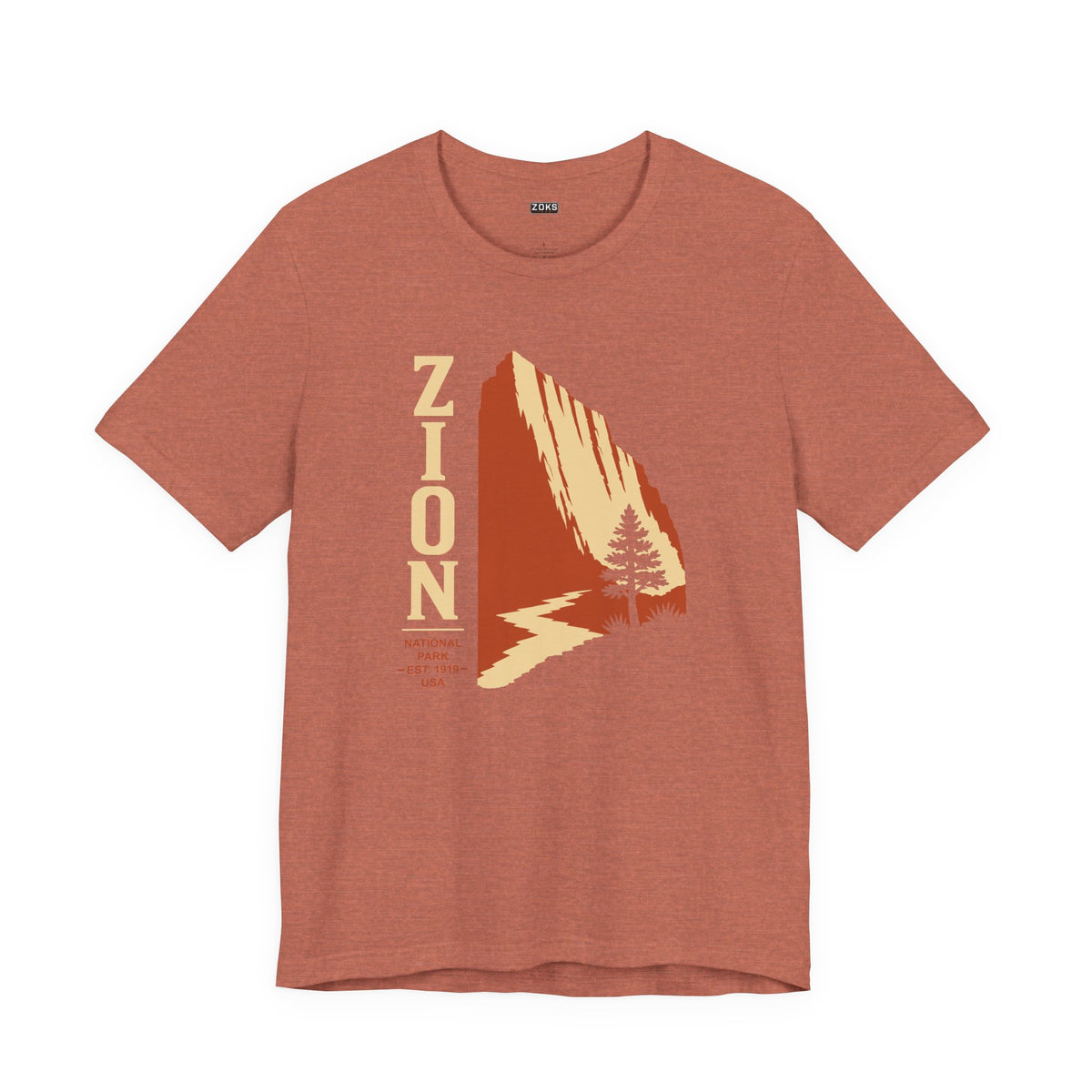 Zion National Park Vintage Sunset T-Shirt — Retro Hiking Tee