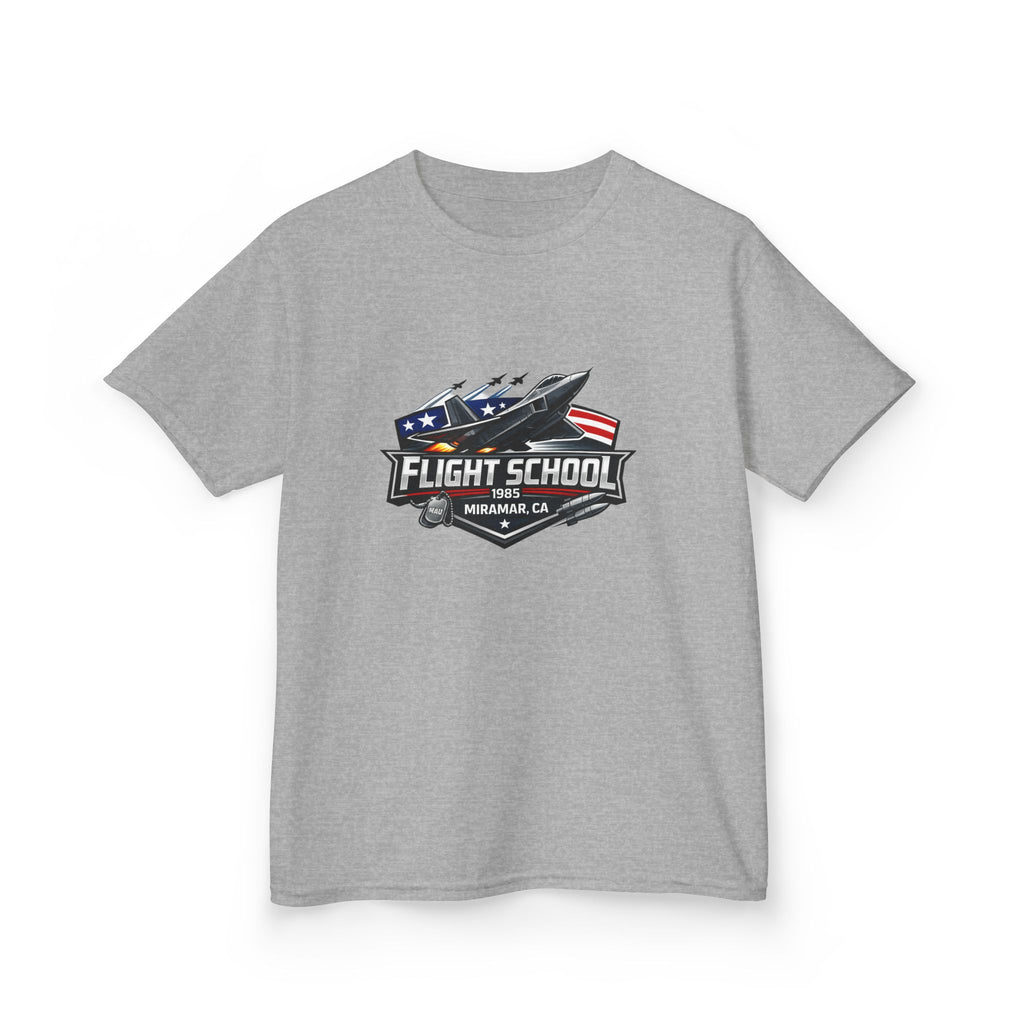 Kids T-Shirt — "Flight School" Jet Plane Graphic