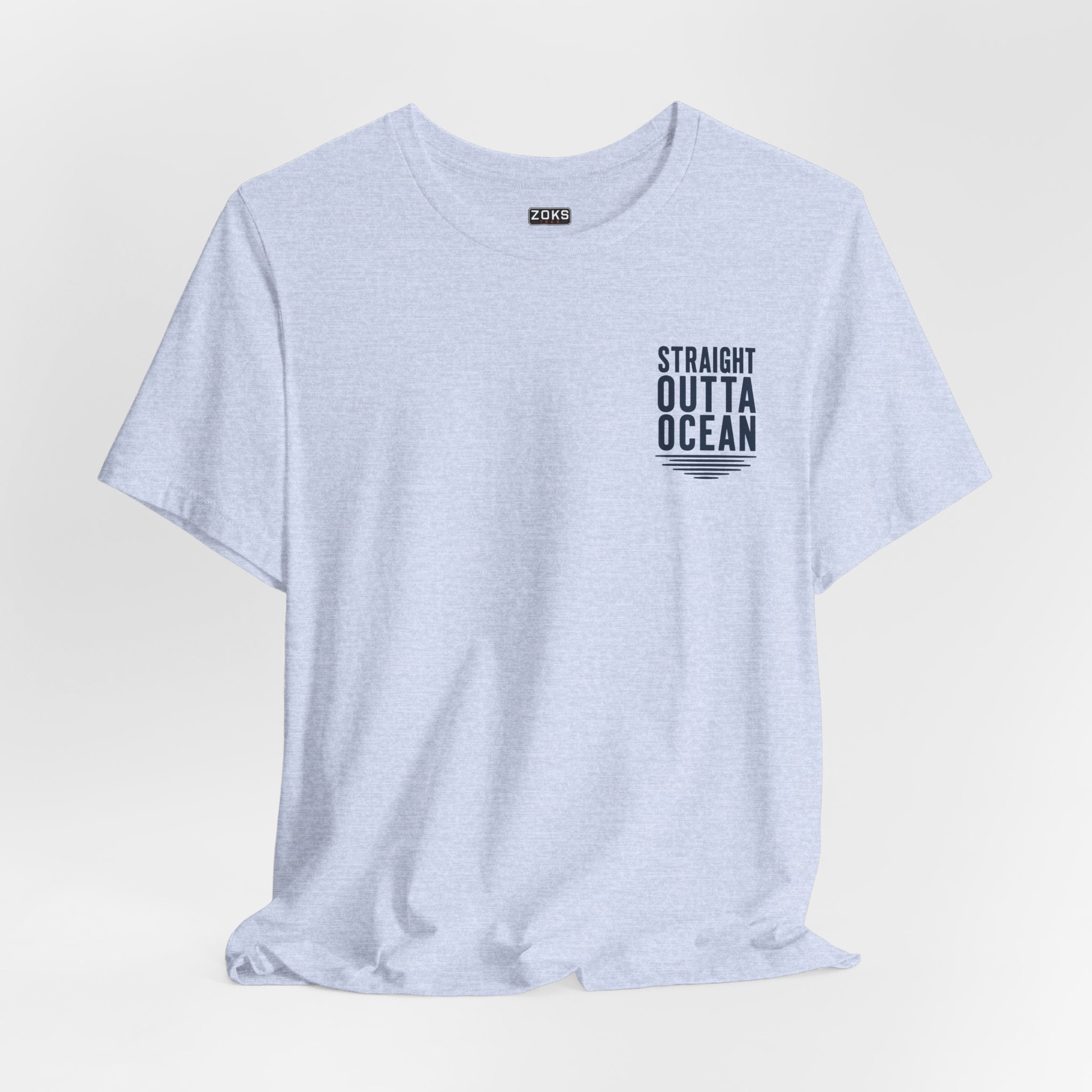 Straight Outta Ocean Retro Sunset Beach T-Shirt