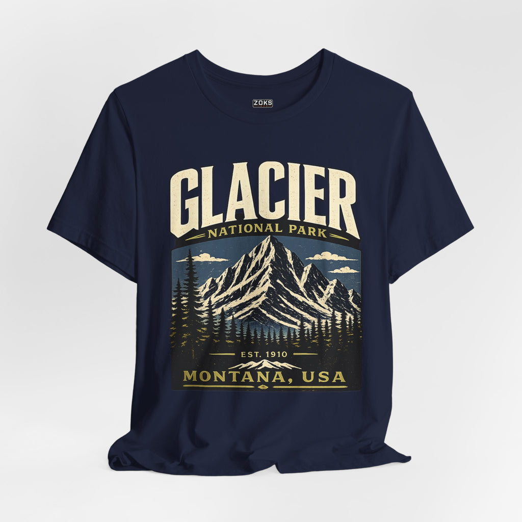 Glacier National Park Vintage Montana Mountain T-Shirt