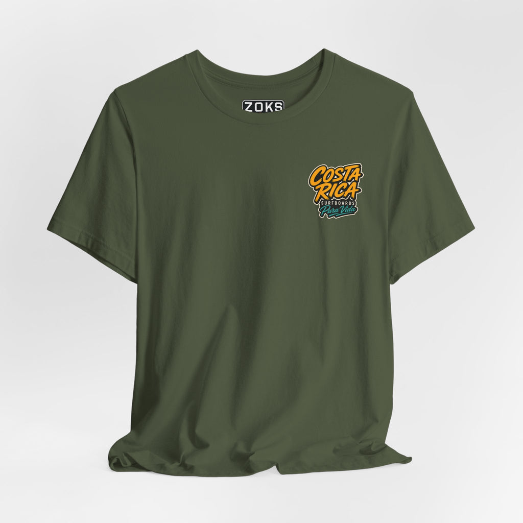 Pura Vida Sloth Beach Costa Rica T-Shirt – Retro Tropical Surf Graphic Tee