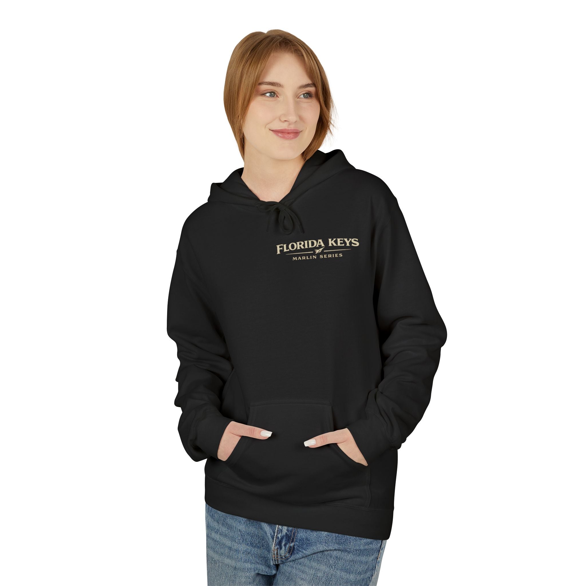 Florida Keys Fishing Hoodie — Key West Key Largo Sunset Marlin Design