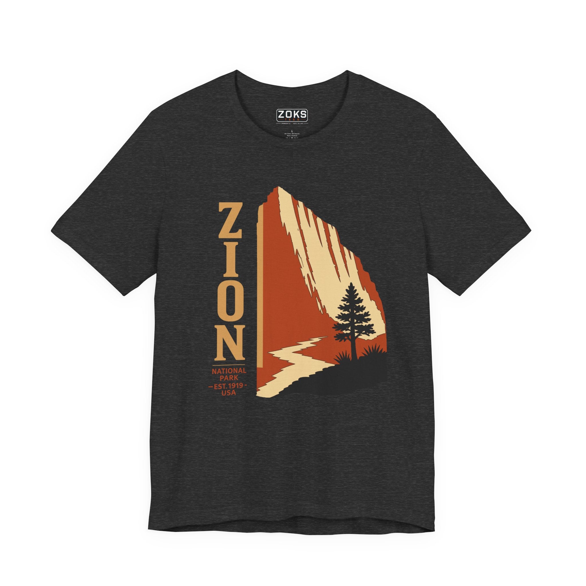 Zion National Park Vintage Sunset T-Shirt — Retro Hiking Tee