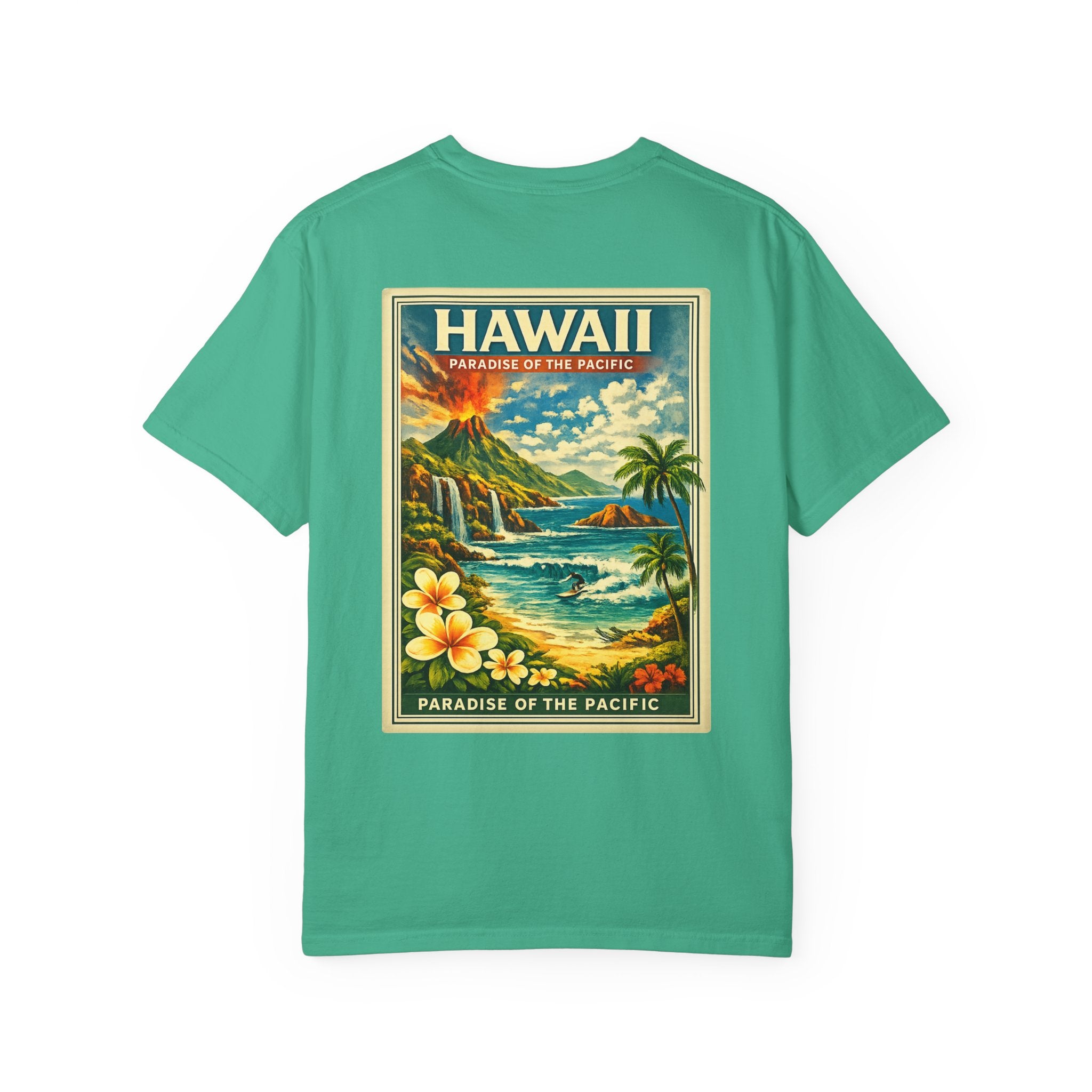 Hawaii Vintage Postcard T-Shirt — Paradise of the Pacific Graphic