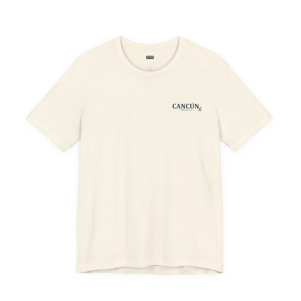 Cancún Mexico Sunset Sail T-Shirt — Beach Vacation Tee
