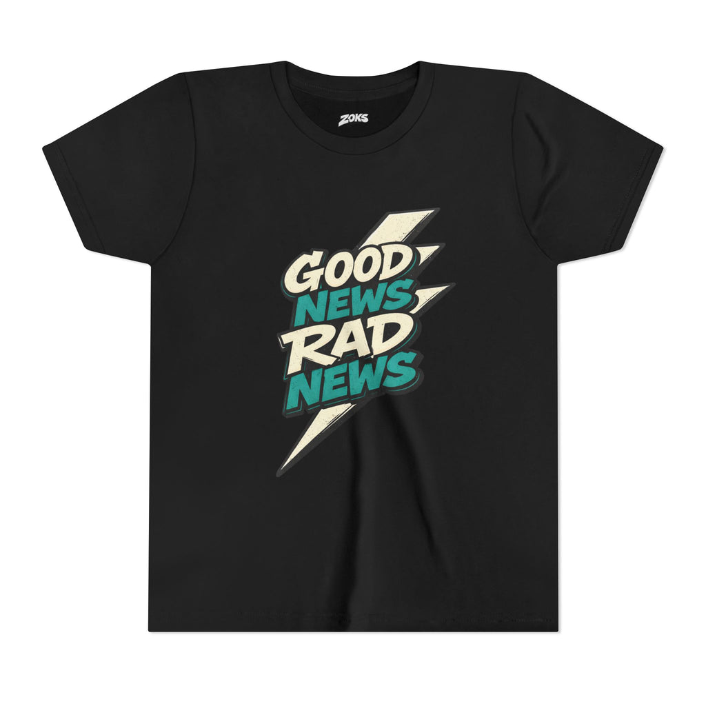 Good News Rad News Retro Lightning Youth Tee