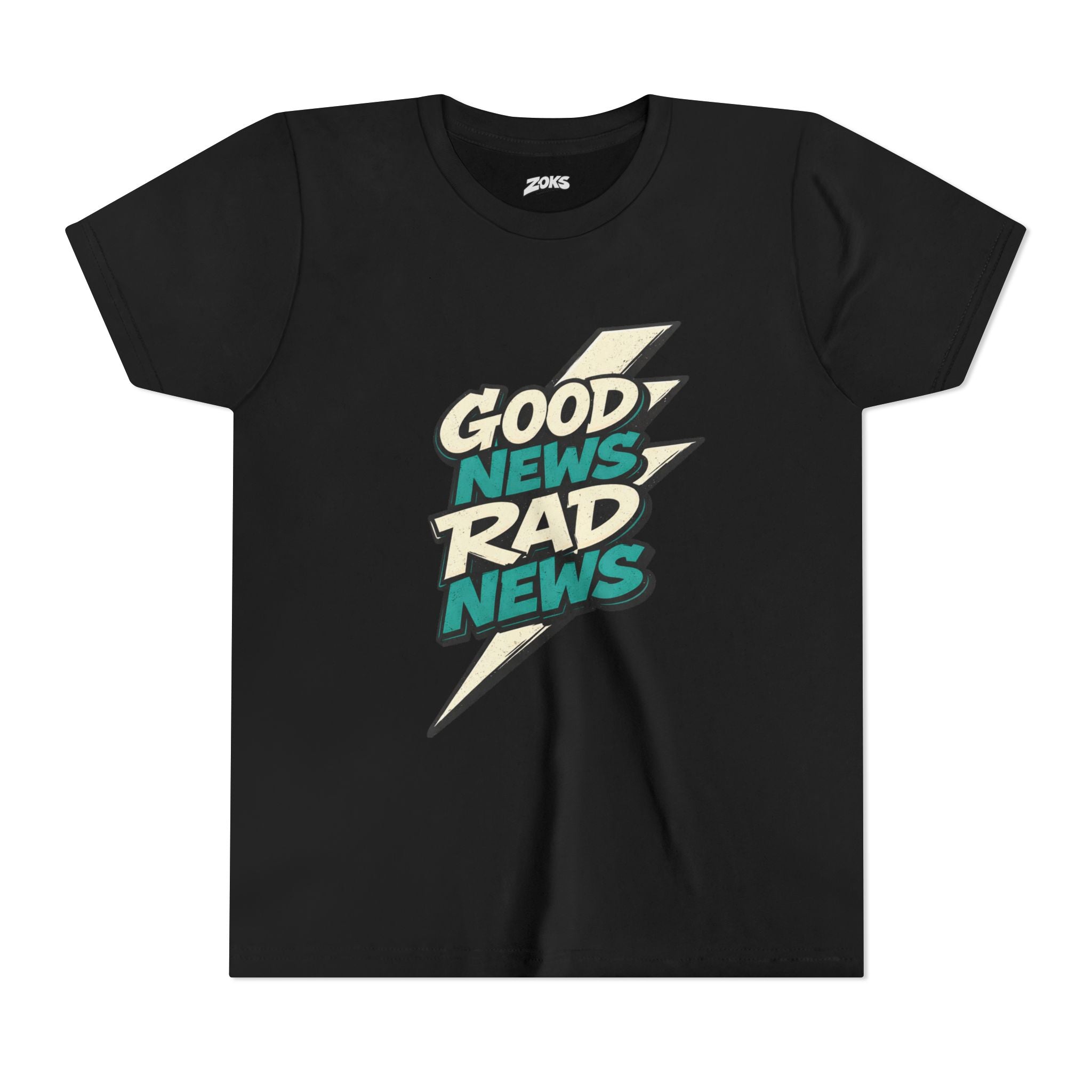 Good News Rad News Retro Lightning Youth Tee