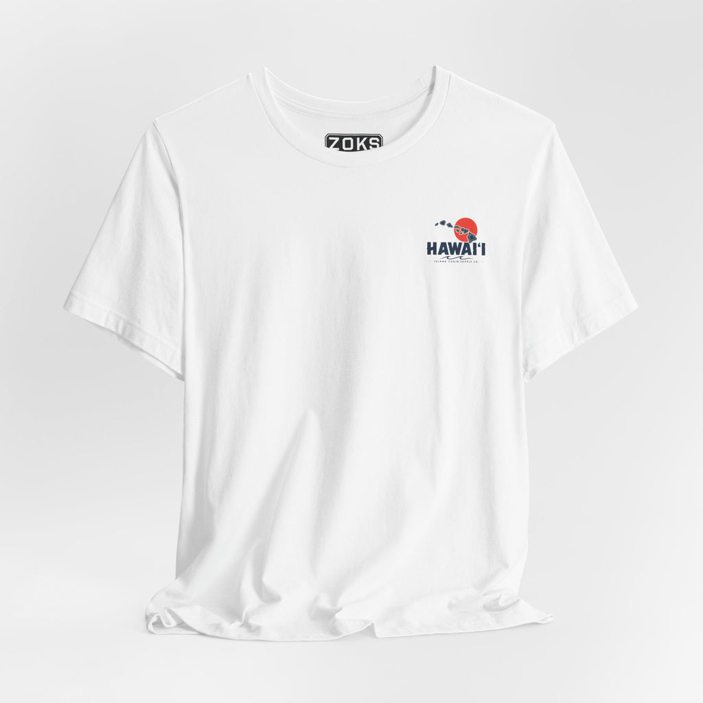 Hawai‘i Island Chain Supply Co. T-Shirt – Vintage Surf Map Graphic