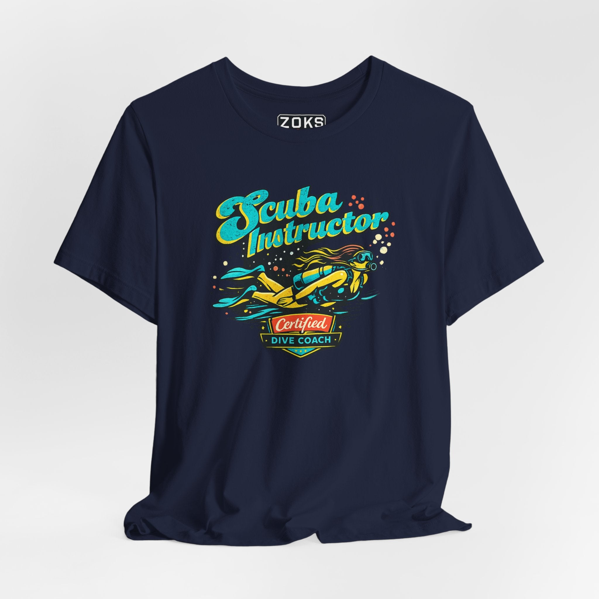 Scuba Instructor Dive Coach T‑Shirt — Retro Diving Tee for Scuba Lovers