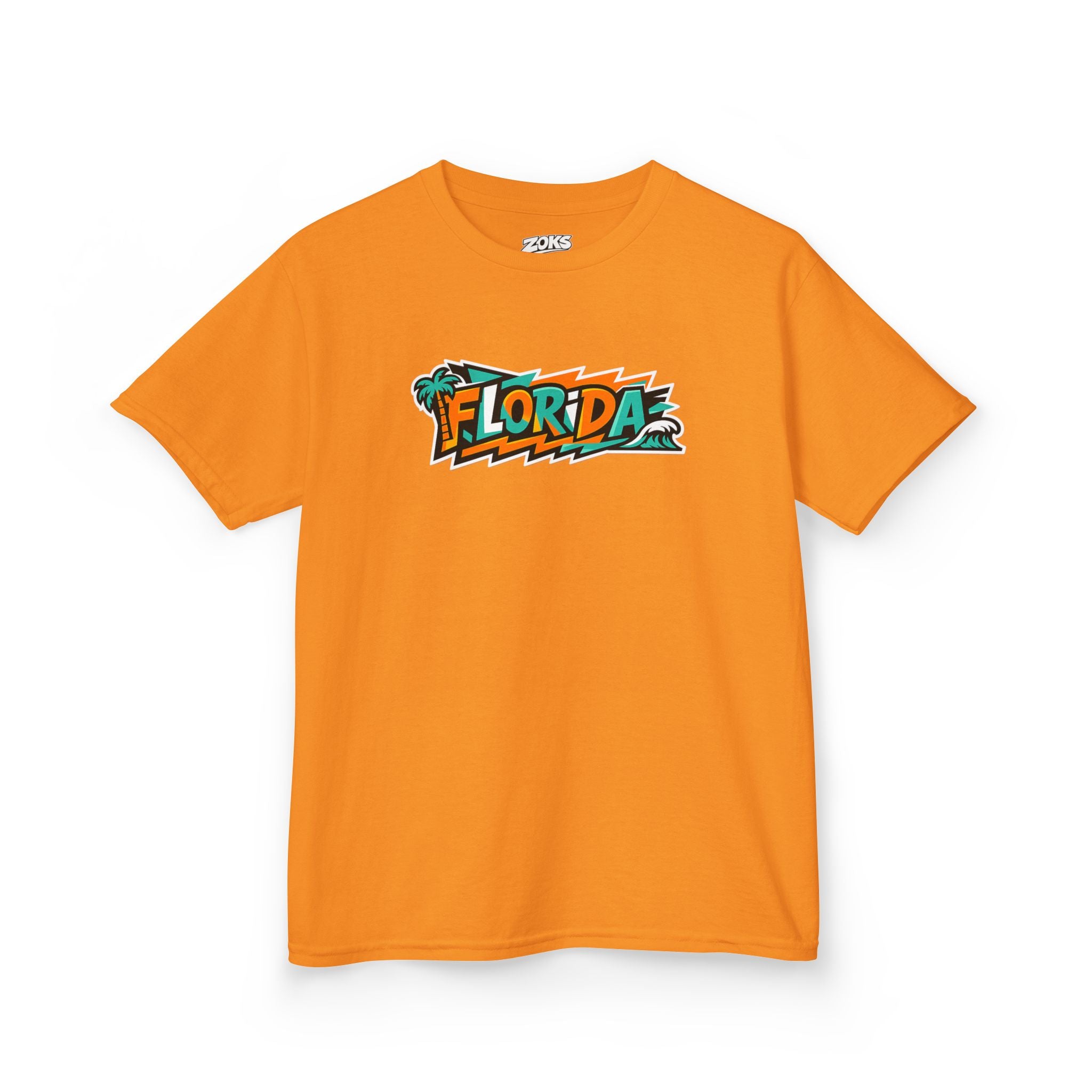 Florida Kids Tropical Beach Surf Tee — Kids Beach Vacation T‑Shirt
