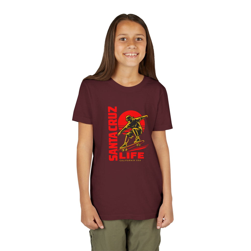 Santa Cruz Skateboard Youth Tee – “Santa Cruz Life” Graphic Shirt
