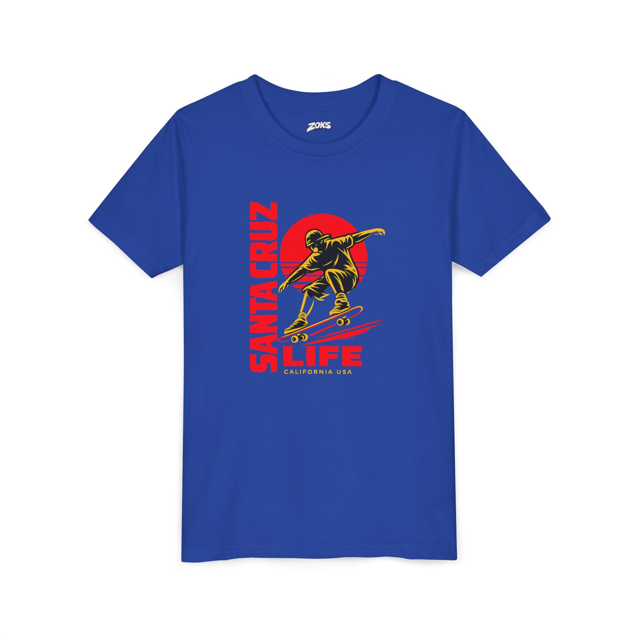 Santa Cruz Skateboard Youth Tee – “Santa Cruz Life” Graphic Shirt