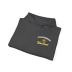 California Sunset Palm Tree Hoodie — Retro Beach Pullover