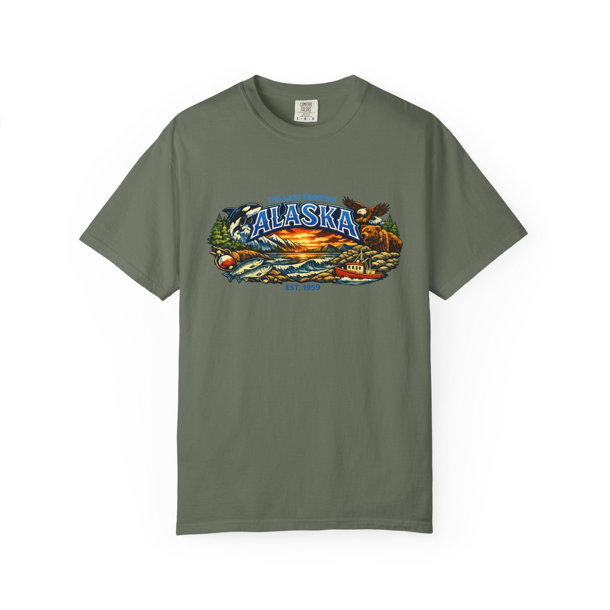 Alaska Scenic T-Shirt — Vintage Wilderness Sunset Tee