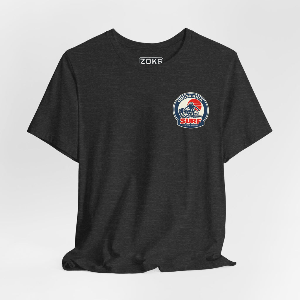 Costa Rica Surf Vintage Graphic Tee — Retro Surfer T-Shirt