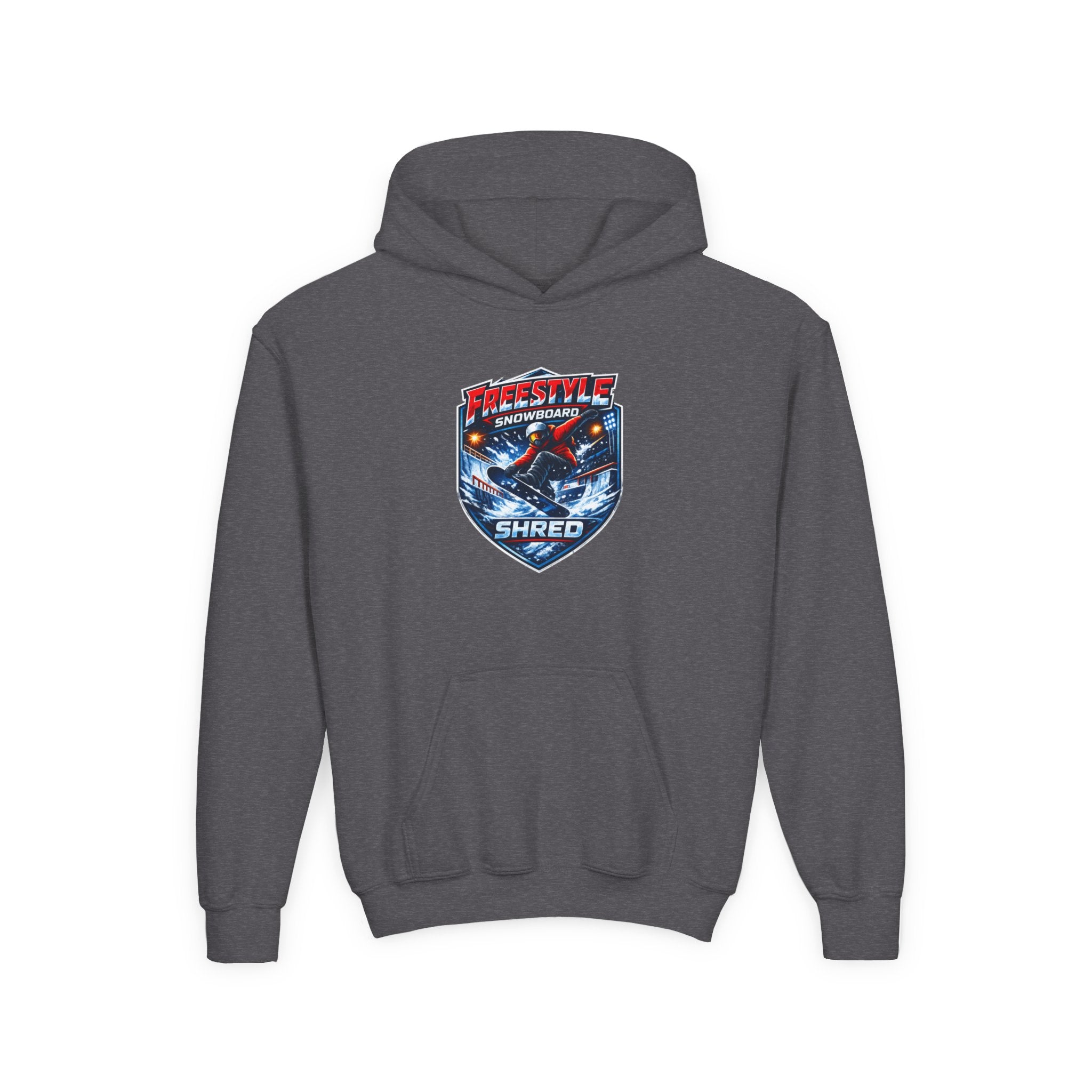 Youth Snowboard Hoodie — Freestyle Snowboarding Graphic Pullover