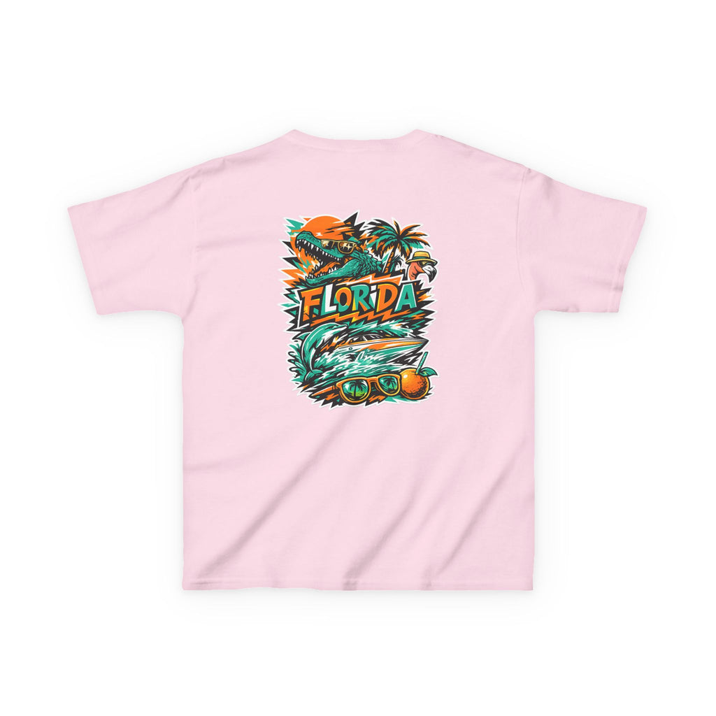 Kids Tropical Beach Surf T-Shirt — Florida Vacation Tee