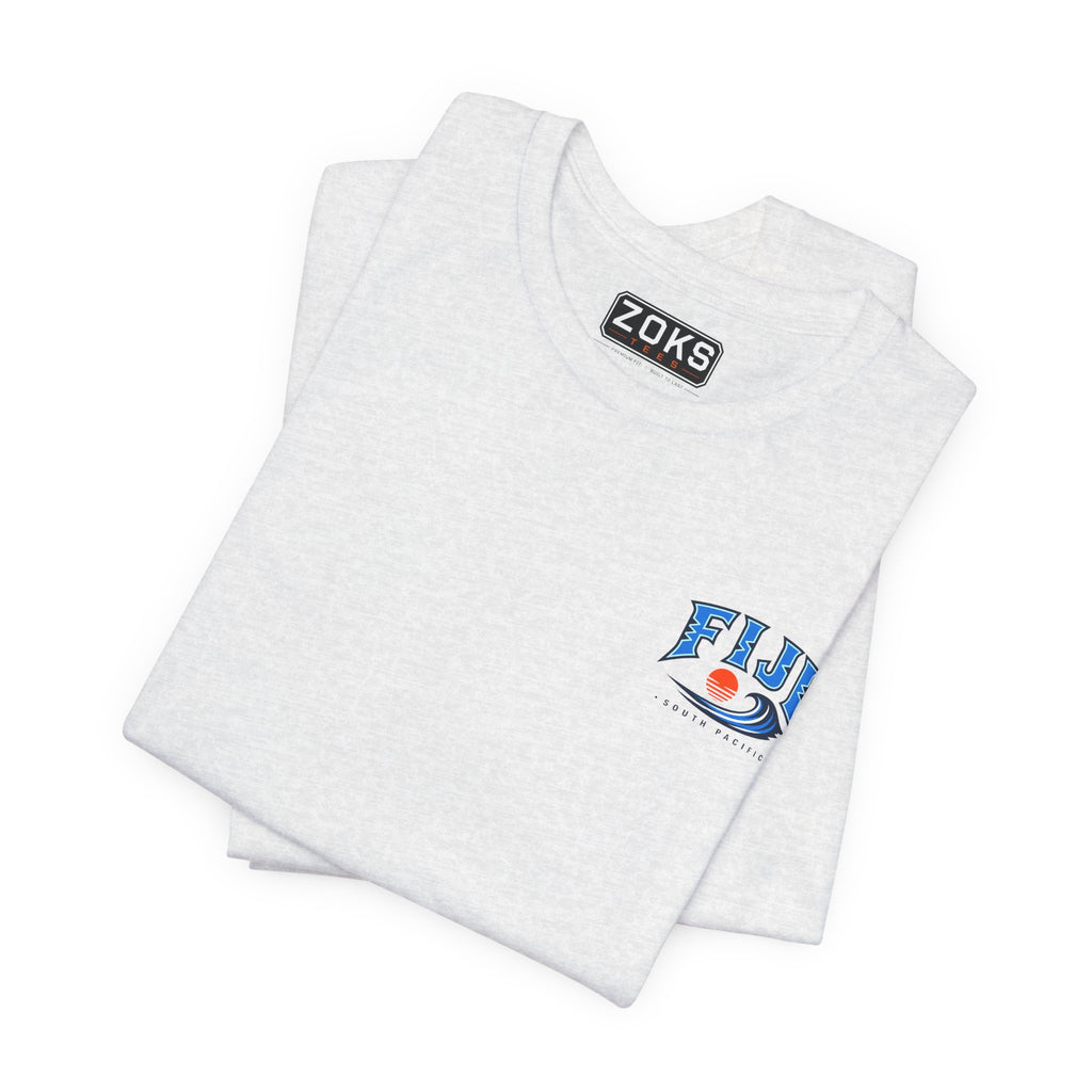 FIJI South Pacific Surf Tee – Premium Island Wave Graphic Shirt (Front & Back Print)