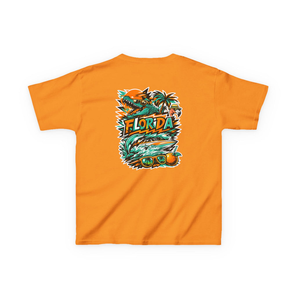 Kids Tropical Beach Surf T-Shirt — Florida Vacation Tee
