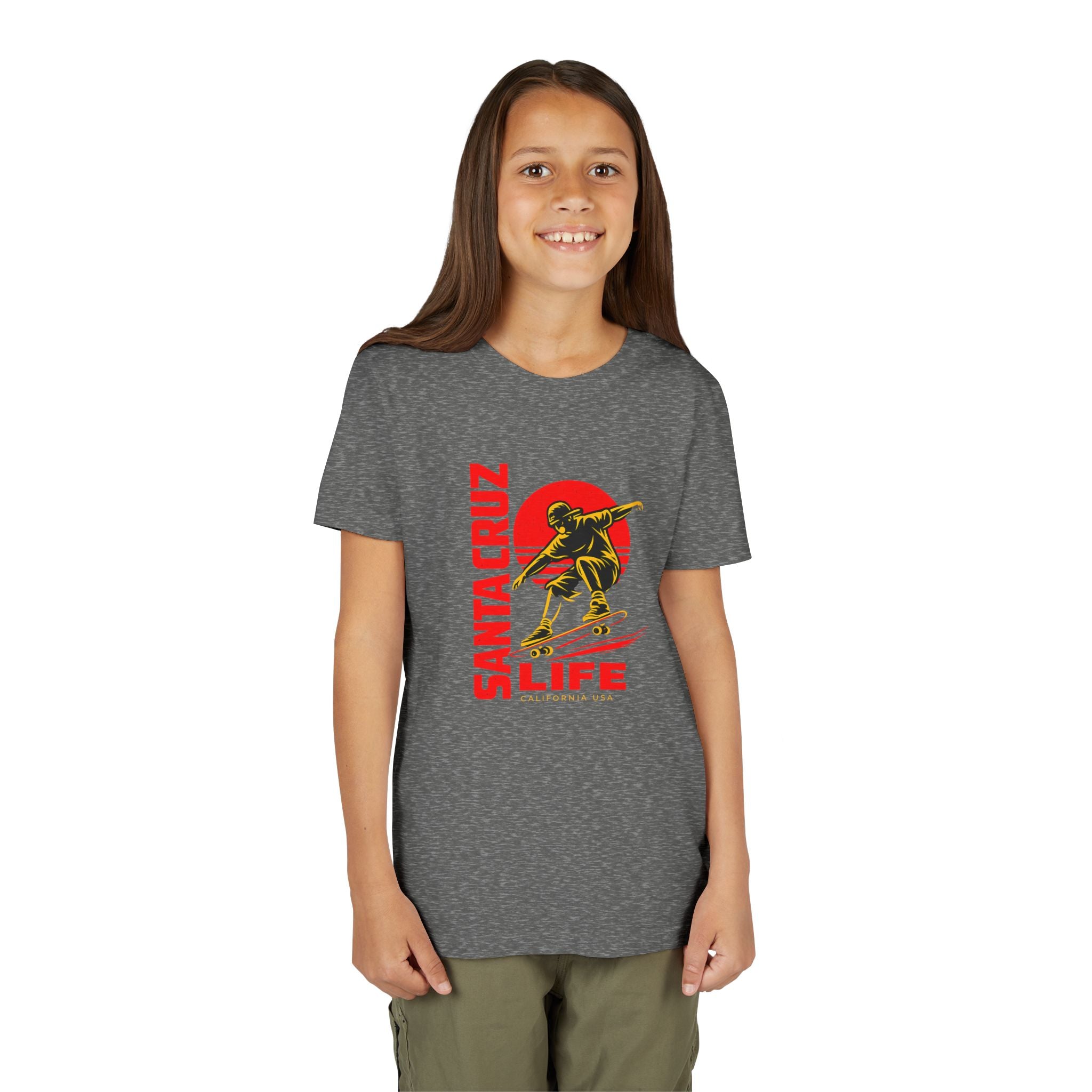 Santa Cruz Skateboard Youth Tee – “Santa Cruz Life” Graphic Shirt