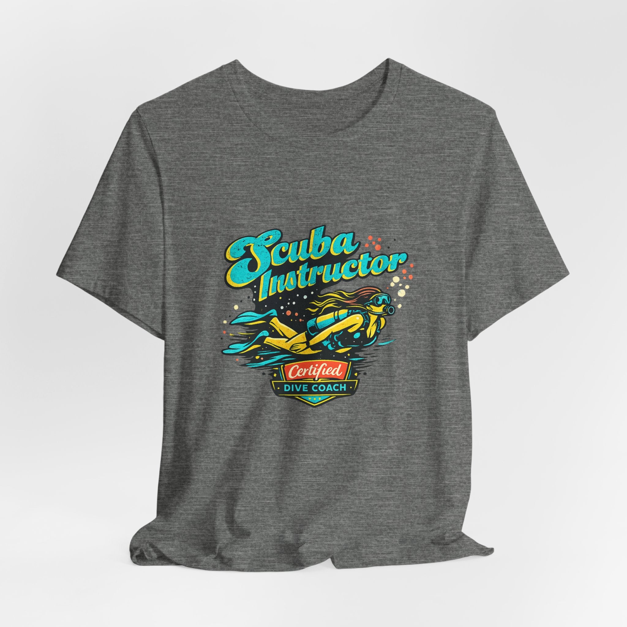 Scuba Instructor Dive Coach T‑Shirt — Retro Diving Tee for Scuba Lovers