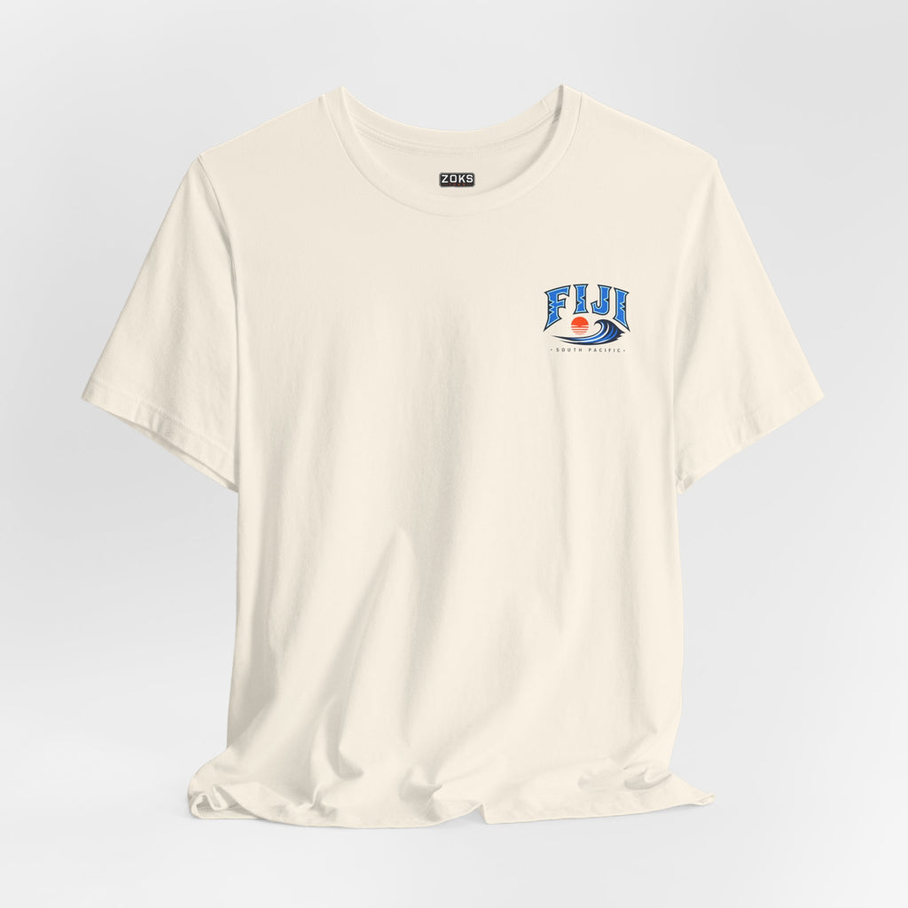 FIJI South Pacific Surf Tee – Premium Island Wave Graphic Shirt (Front & Back Print)