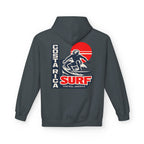 Costa Rica Surf Retro Hoodie — Vintage Surfer Graphic Pullover