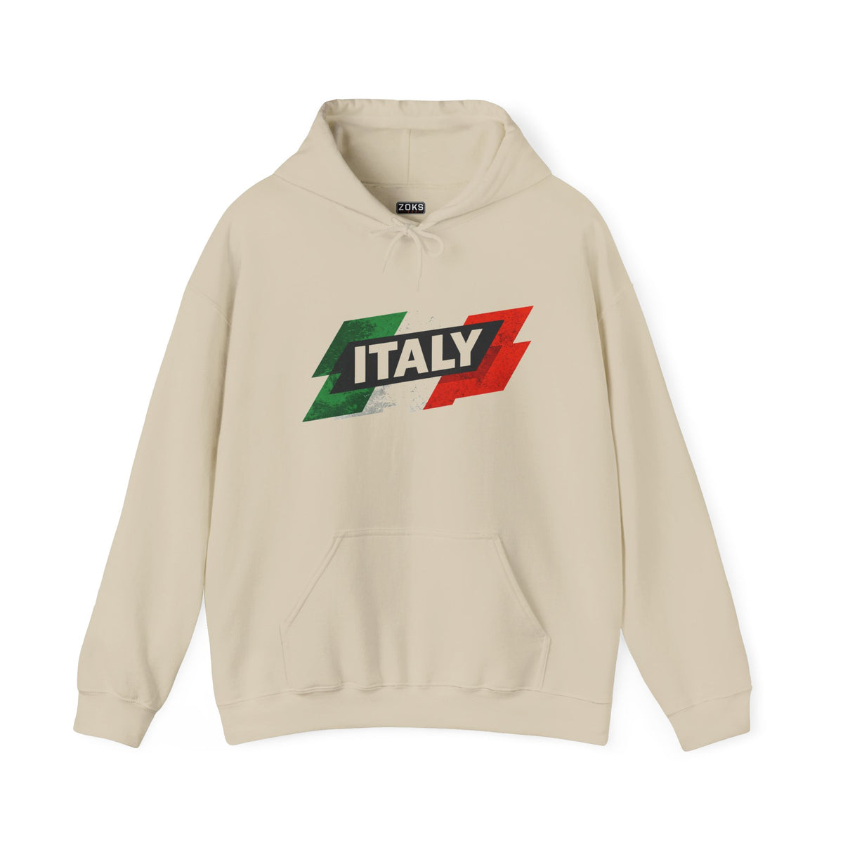 Italy Flag Hoodie — Vintage Tricolor Italy Pride Sweatshirt