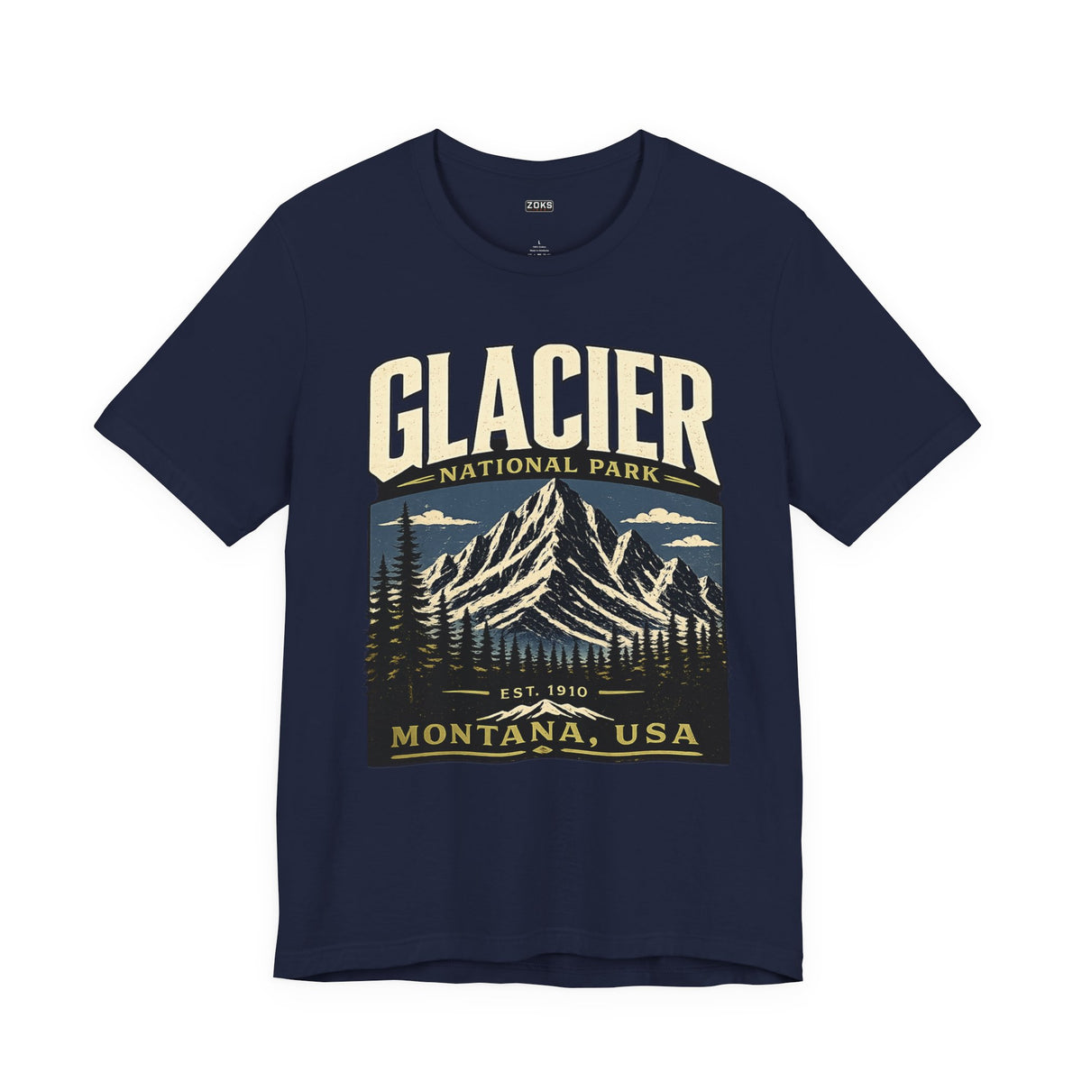 Glacier National Park Vintage Montana Mountain T-Shirt