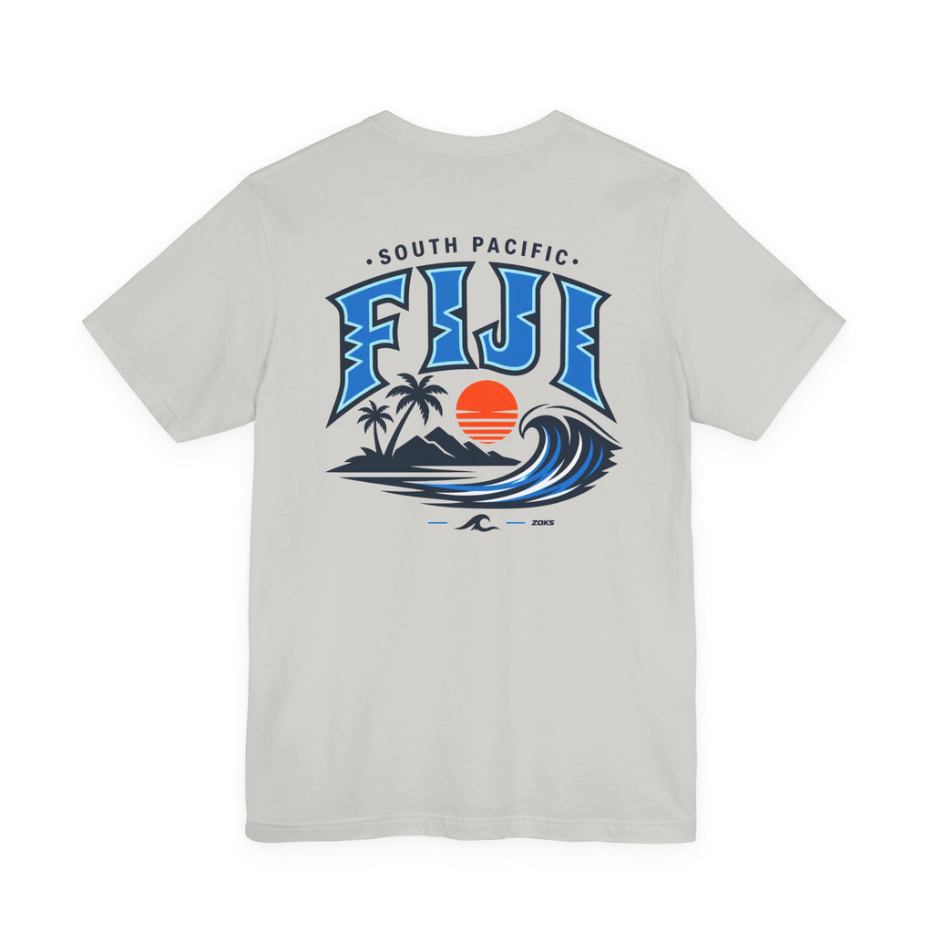 FIJI South Pacific Surf Tee – Premium Island Wave Graphic Shirt (Front & Back Print)