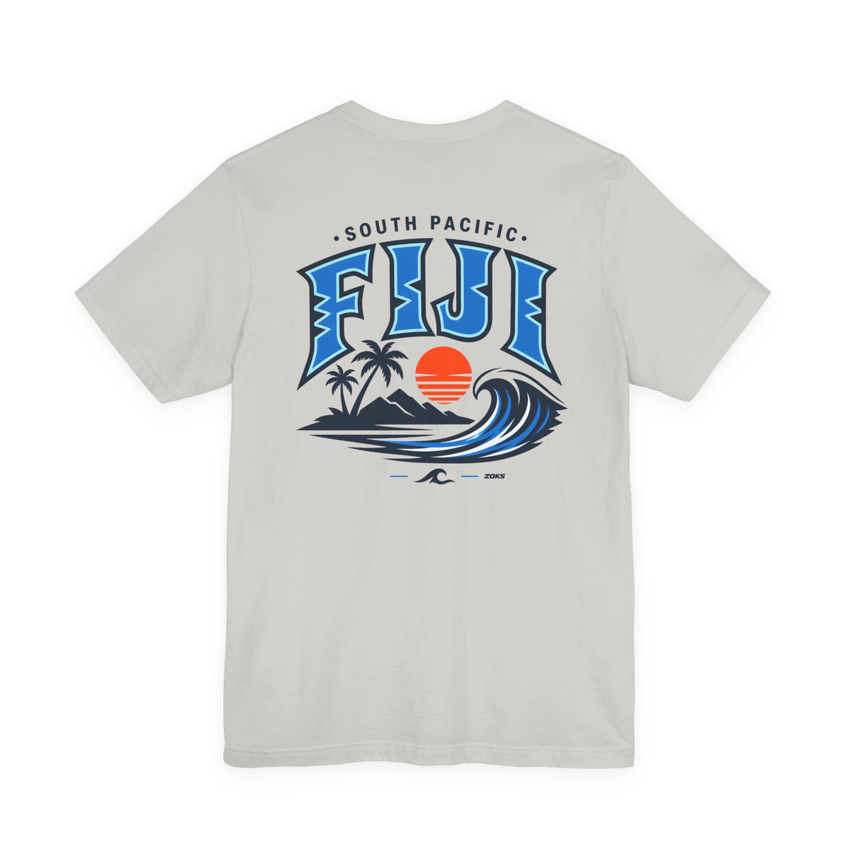 FIJI South Pacific Surf Tee – Premium Island Wave Graphic Shirt (Front & Back Print)