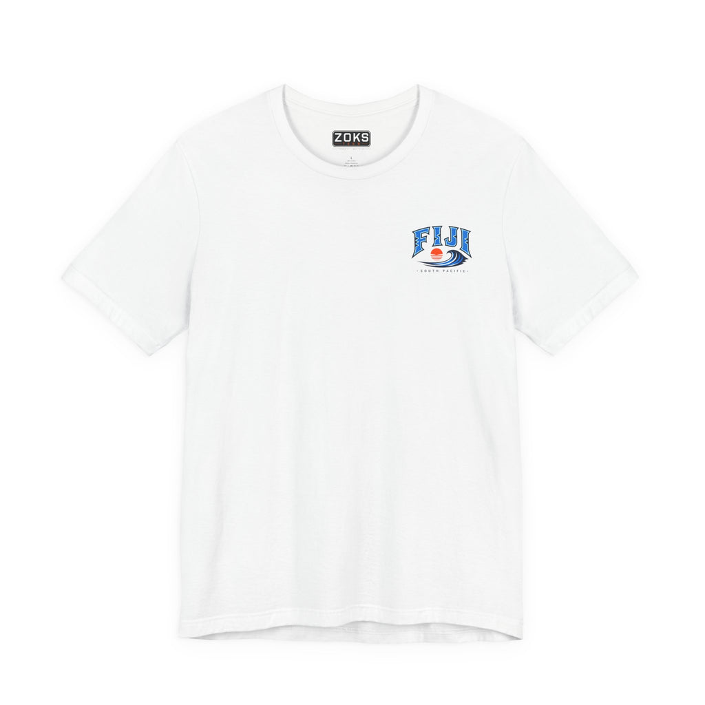 FIJI South Pacific Surf Tee – Premium Island Wave Graphic Shirt (Front & Back Print)