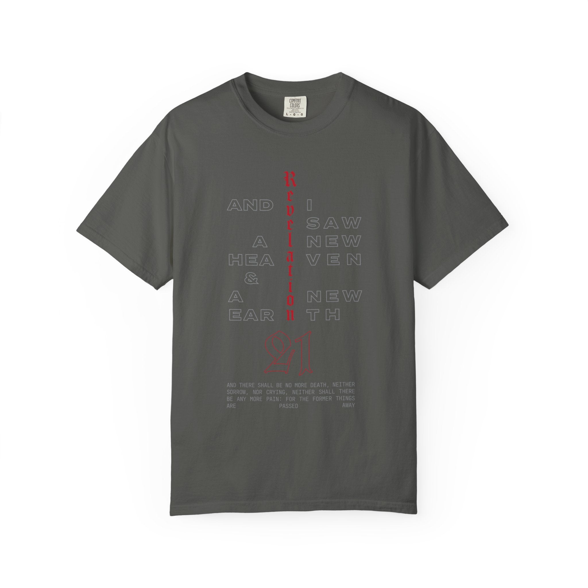 Revelation 21 Scripture Christian T-Shirt — Faith Verse Tee