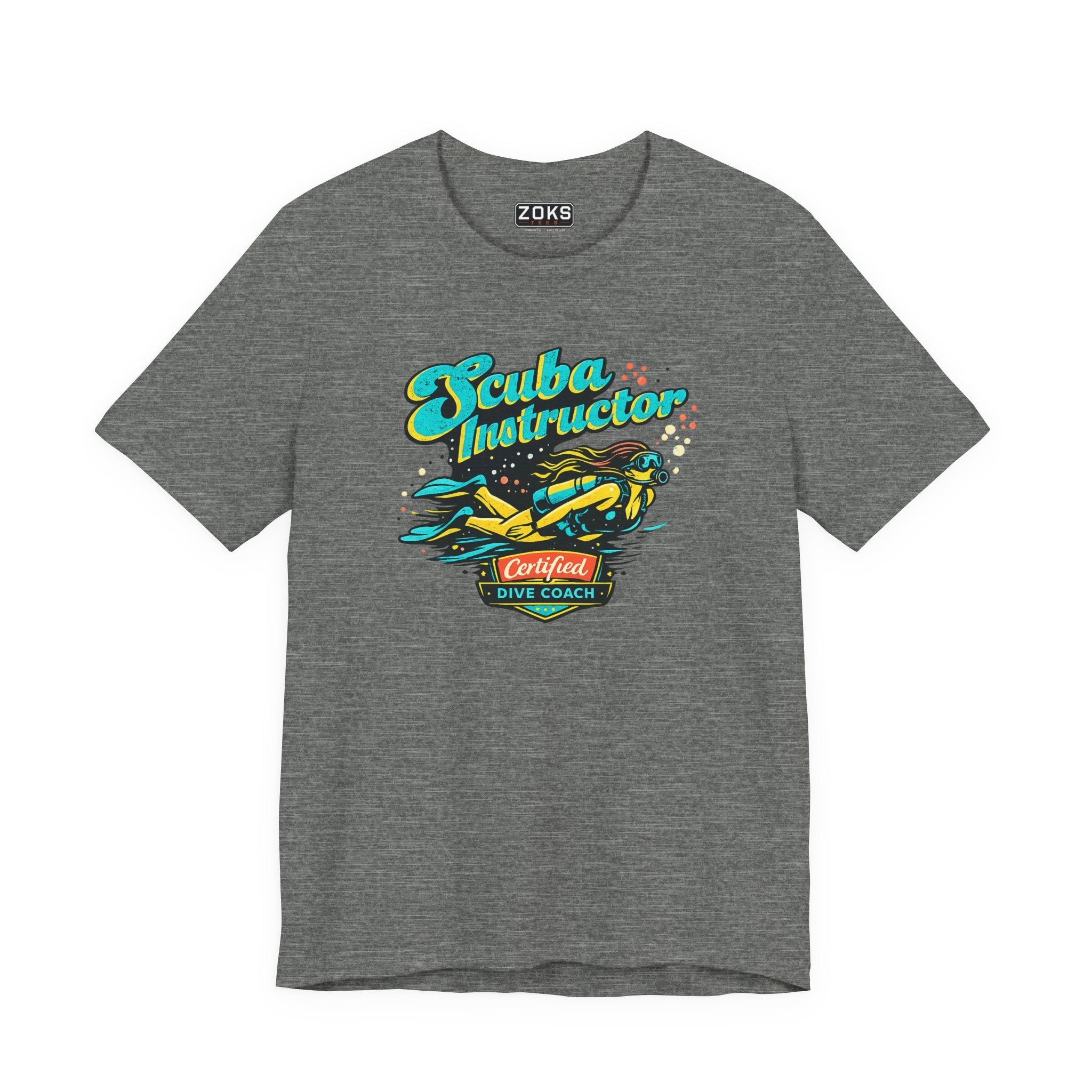 Scuba Instructor Dive Coach T‑Shirt — Retro Diving Tee for Scuba Lovers