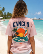 Cancún Mexico Sunset Sail T-Shirt — Beach Vacation Tee