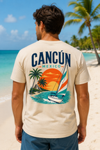 Cancún Mexico Sunset Sail T-Shirt — Beach Vacation Tee