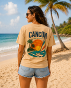 Cancún Mexico Sunset Sail T-Shirt — Beach Vacation Tee