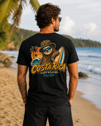 Pura Vida Sloth Beach Costa Rica T-Shirt – Retro Tropical Surf Graphic Tee
