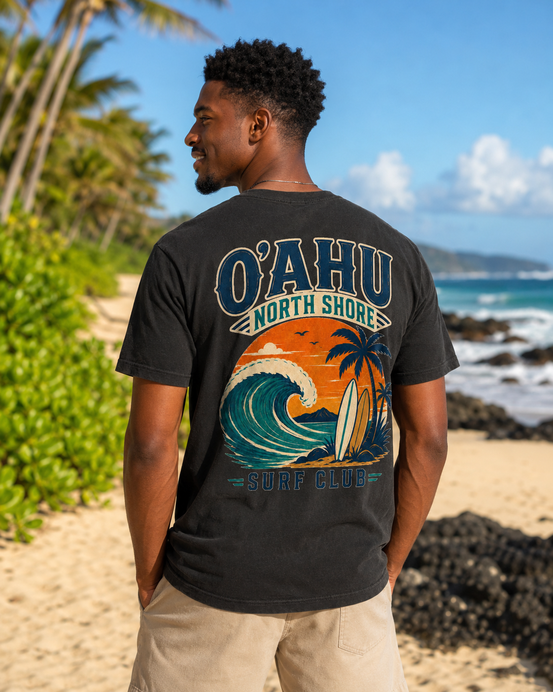 Oʻahu North Shore Surf Club T-Shirt – Vintage Hawaii Surf Tee